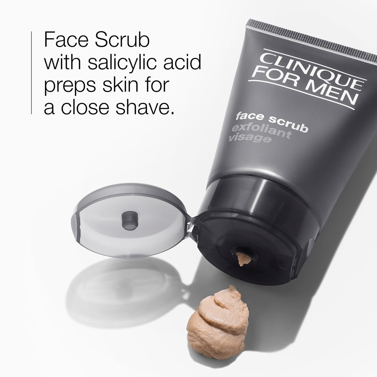 Clinique gel texture dispensed on fingertips demonstrating easy application