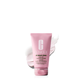 Clinique bottle front view showing brand and clean packaging benefit