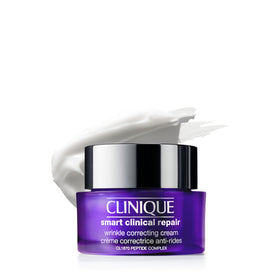 Clinique front jar 1.7 fl oz showing packaging and brand, promotes visible smoothing