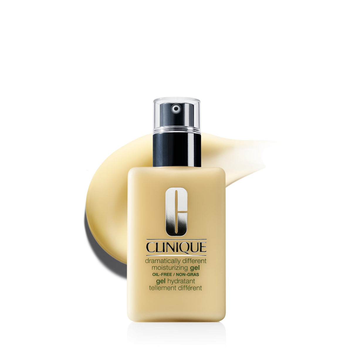 Clinique front packaging showing moisturizing gel and clear benefits