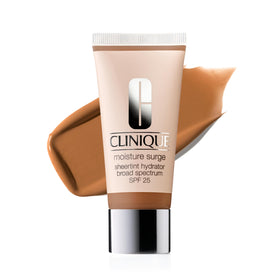 Clinique front packaging showing Moisture Surge Sheertint for quick identification and convenience
