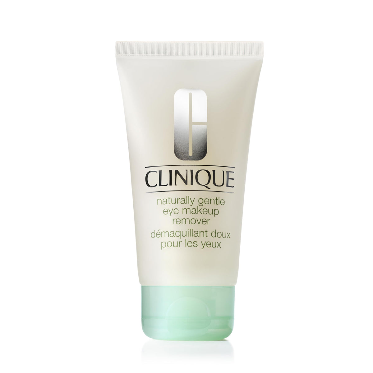Clinique front packaging showing bottle and label, gentle removal benefit