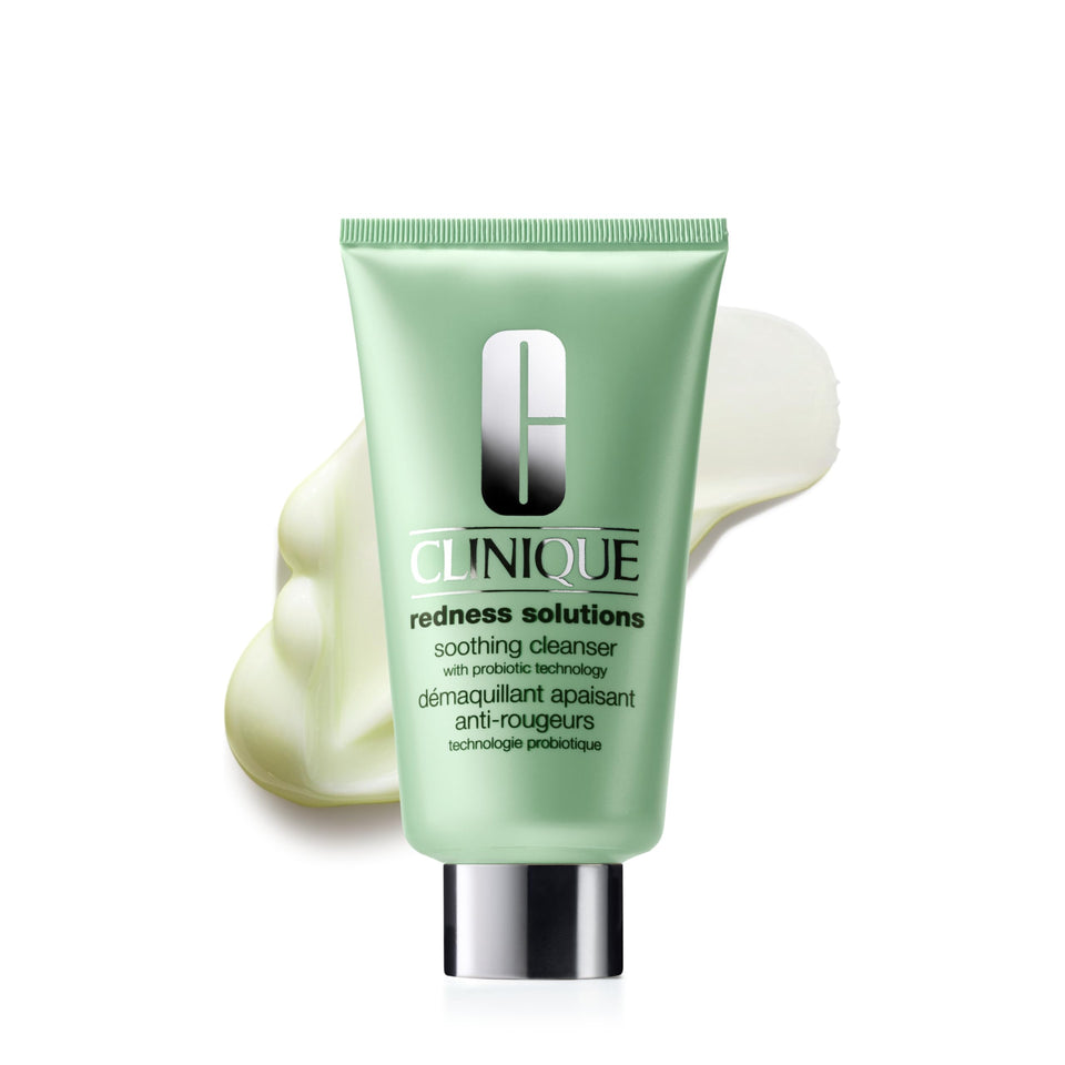 Clinique front packaging showing cleanser and clear label benefit