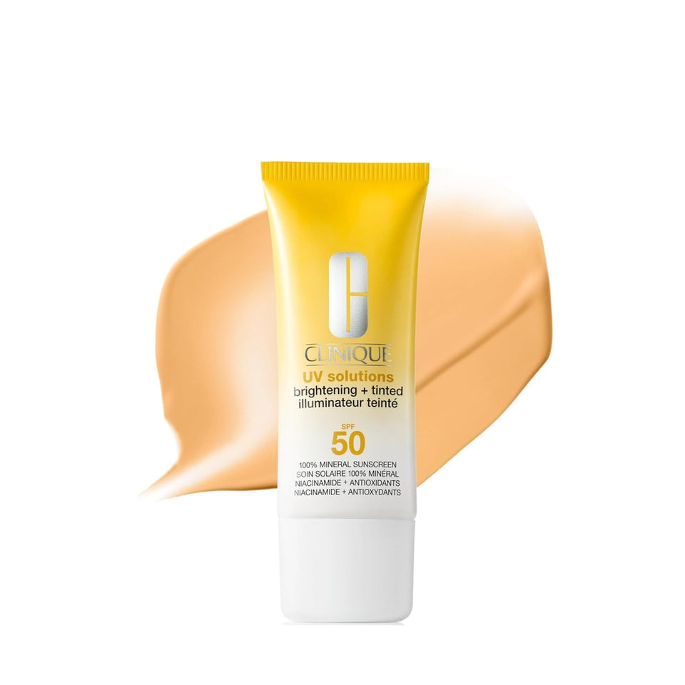 Clinique front packaging showing SPF 50 and tinted finish benefit