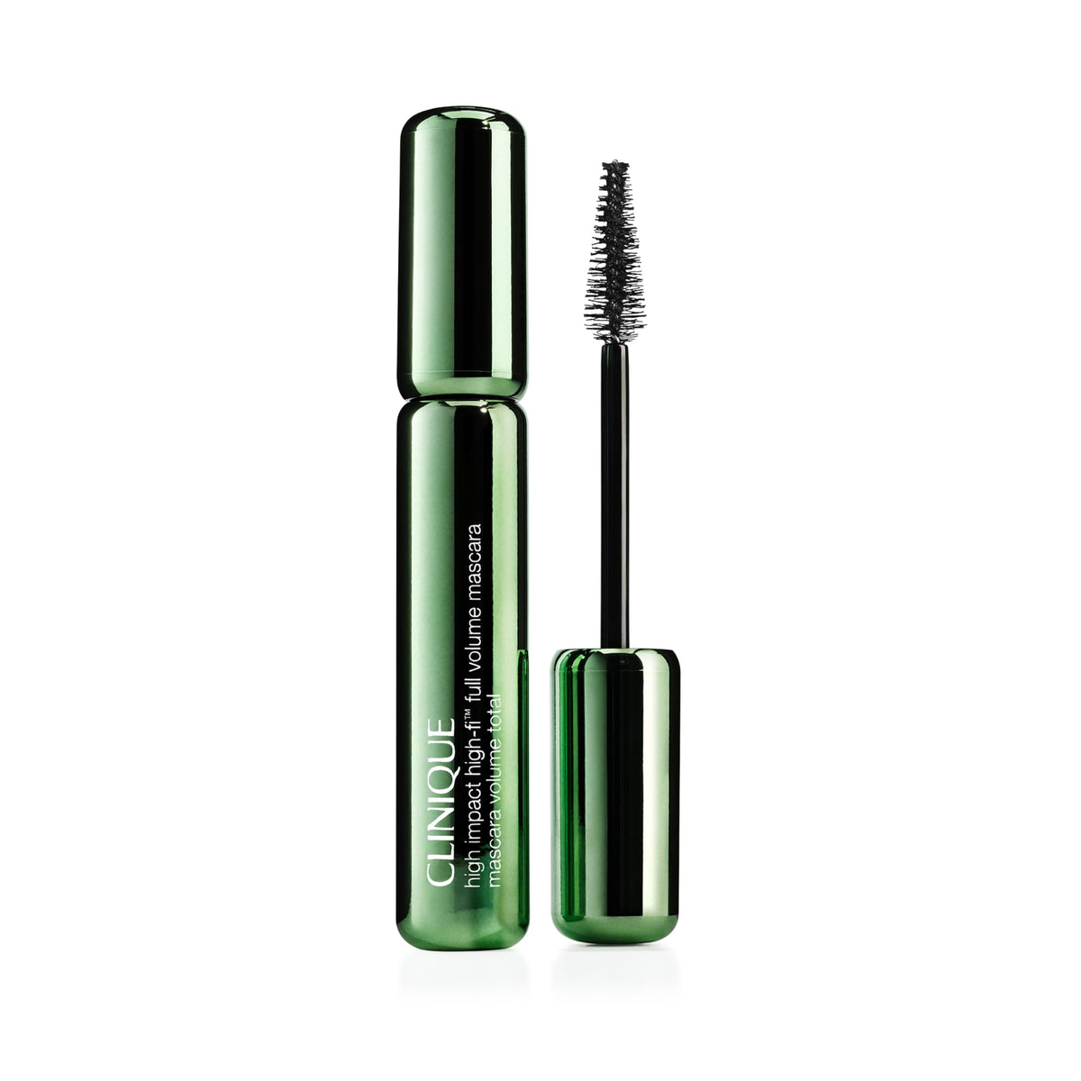 Clinique High‑Fi front packaging showing tube and shade in clear view, brand clarity and impact