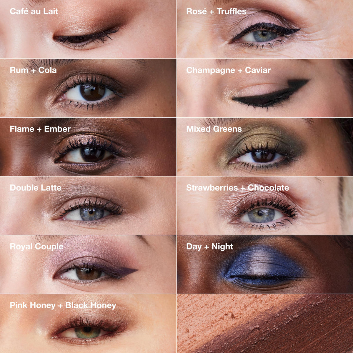 Clinique powder applicator detail showing soft sponge for blending and dimension benefit