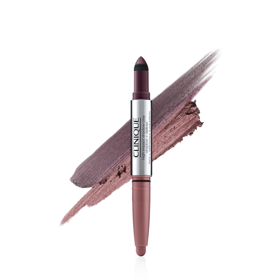 Clinique front packaging showing dual-ended stick and shade name, clear product labeling benefit