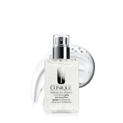 Clinique jar front view showing branding and hydrate benefit