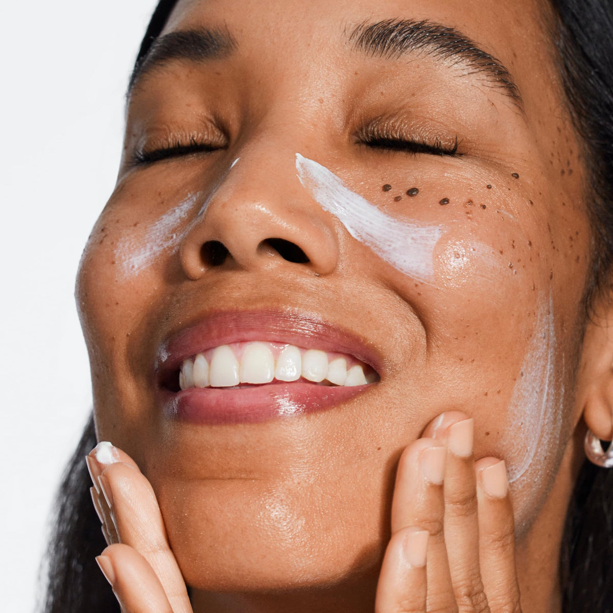 Clinique ingredients label closeup highlighting peptides and hyaluronic acid benefits
