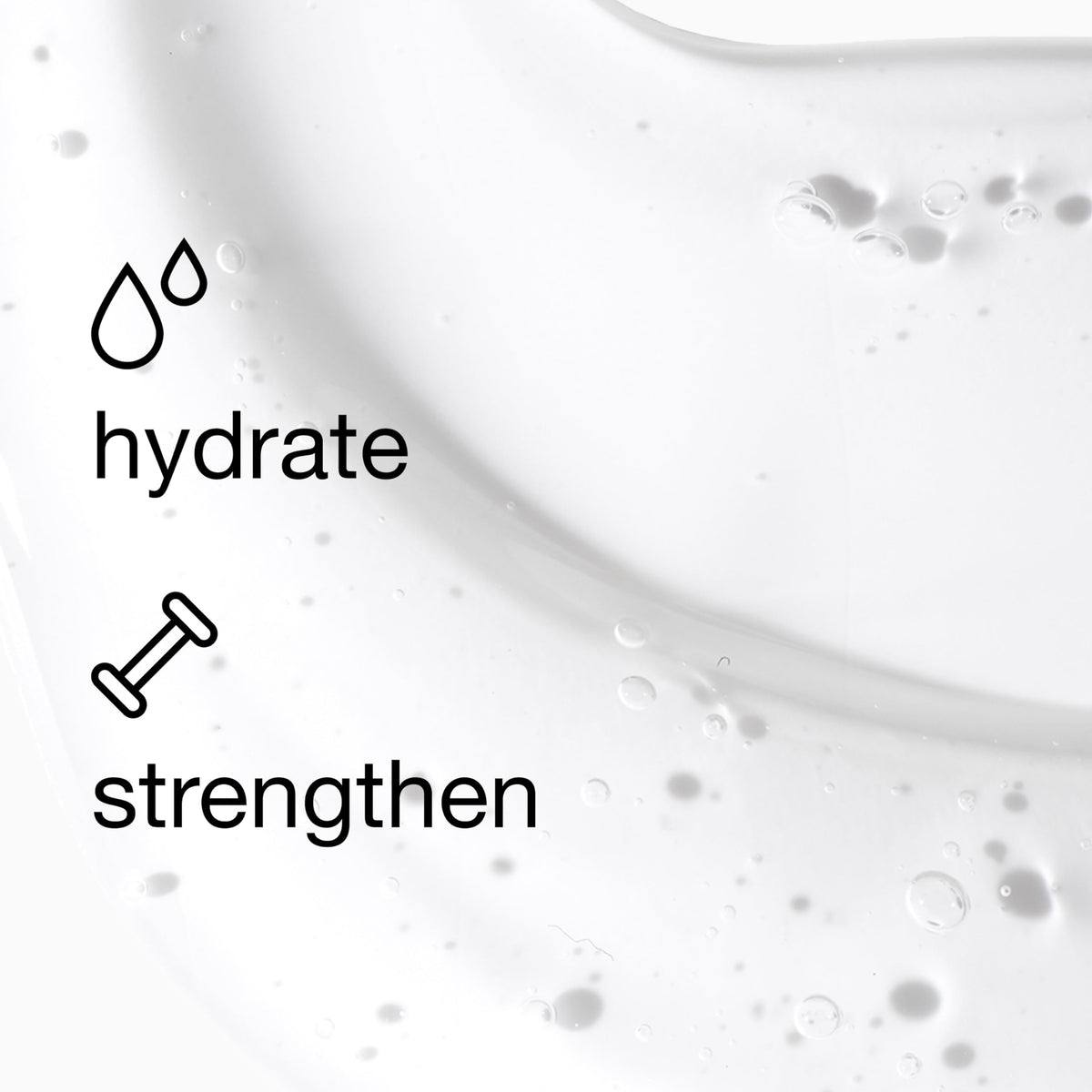 Clinique ingredients label closeup showing hyaluronic and botanical blend benefit
