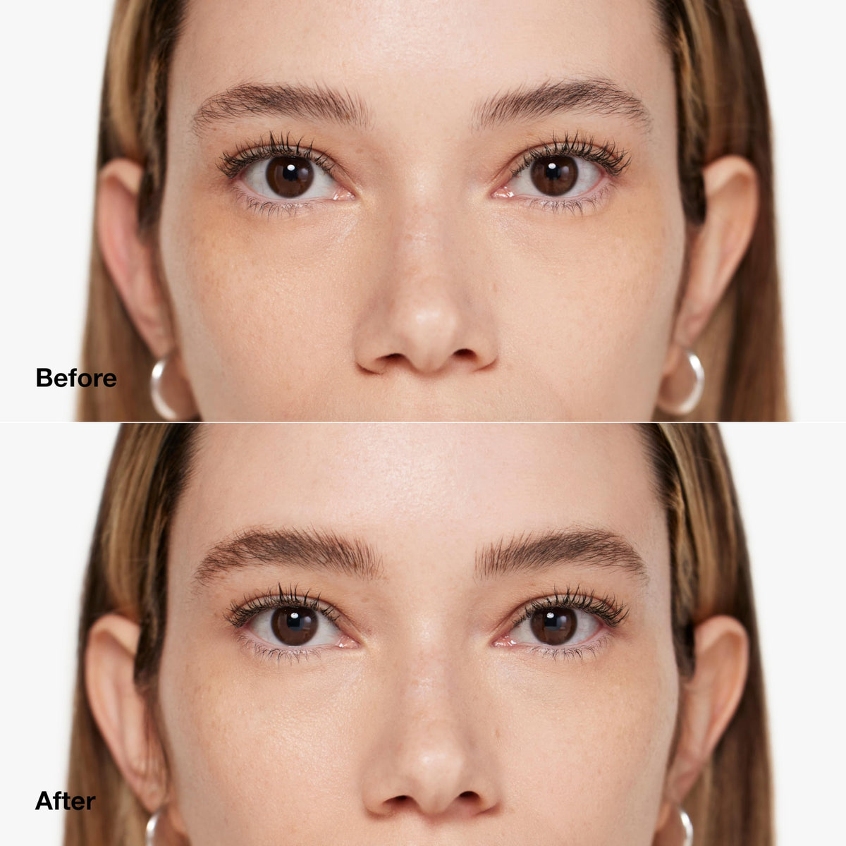 Clinique cone-shaped spoolie detail illustrating precision tip for exact shaping