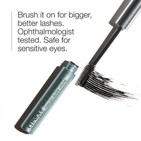 Clinique tapered brush close-up revealing precision tip for fine lashes