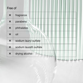 Clinique cleanser in bathroom routine setting suggesting calming benefit