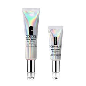 Clinique primer on bathroom counter during morning routine for luminous skin