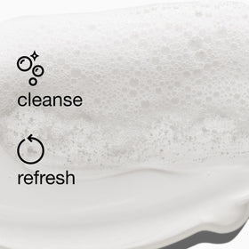 Clinique pump dispensing cleanser demonstrating easy one-hand use