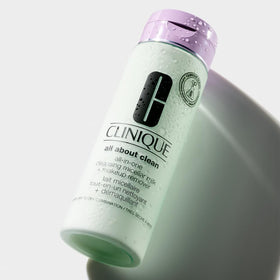 Clinique micellar milk on cotton pad removing makeup for quick no-rinse benefit