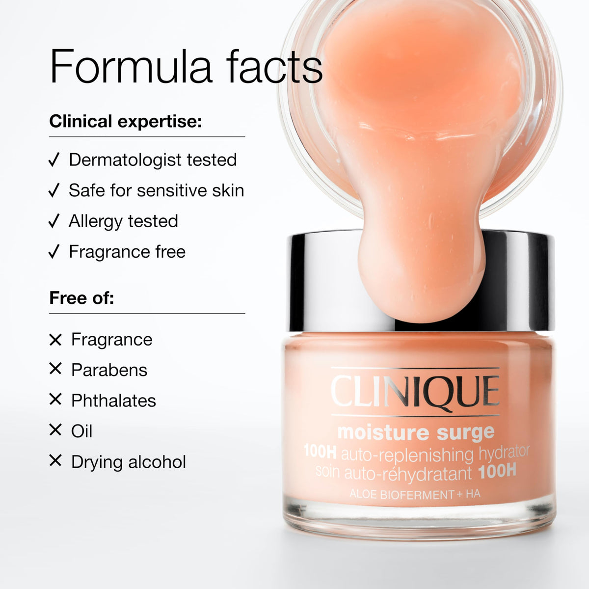 Clinique 4.2 fl oz jar next to common objects for accurate size reference