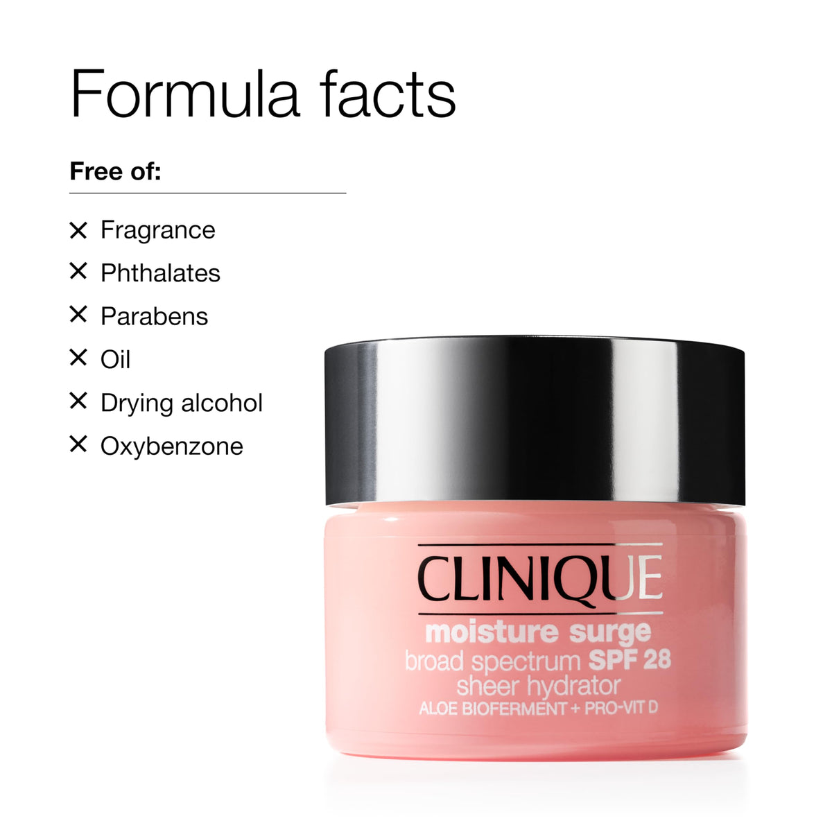 Clinique applied on model cheek showing sheer finish and makeup-ready skin