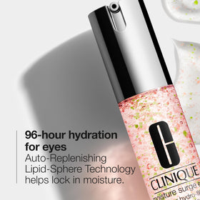 Clinique close-up of water-gel texture demonstrating lightweight hydration and quick absorption