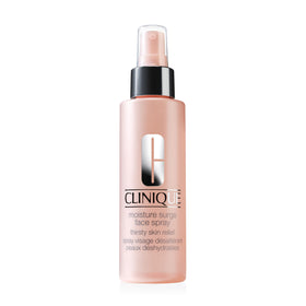 Clinique Moisture Surge front packaging showing bottle and label for quick identification and trust