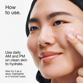 Clinique jar on a bathroom vanity in a morning routine lifestyle scene