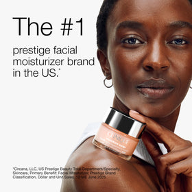 Clinique product label close-up highlighting fragrance-free and dermatologist-tested