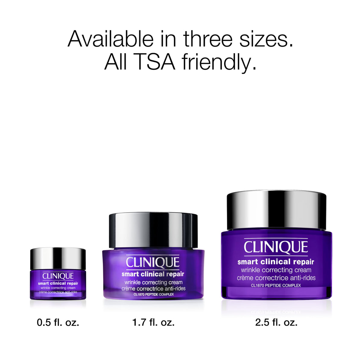 Clinique peptide concept graphic illustrating targeted anti-aging support and firmness