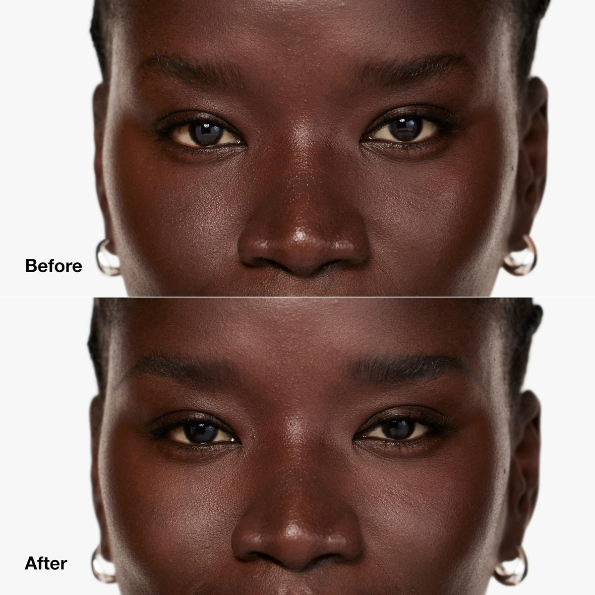Clinique pomade open texture close-up showing creamy-to-powder finish for smooth application