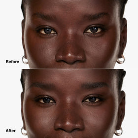 Clinique pomade open texture close-up showing creamy-to-powder finish for smooth application