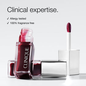 Clinique award badge with product showing 2025 Allure Best of Beauty recognition benefit