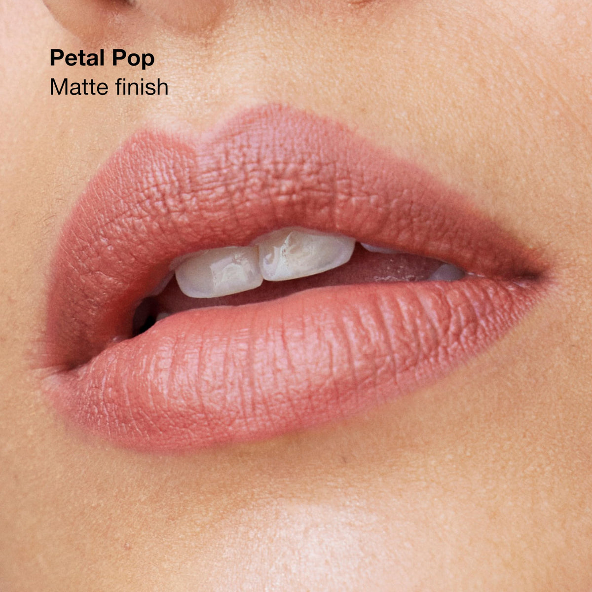 Clinique texture swipe on lips demonstrating rich pigment payoff and even coverage