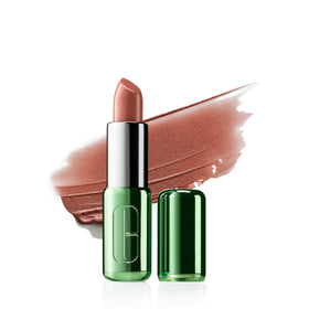 Clinique front packaging showing shade and finish, clear branding and color