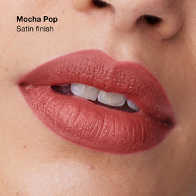 Clinique close-up of lipstick texture highlighting smooth application