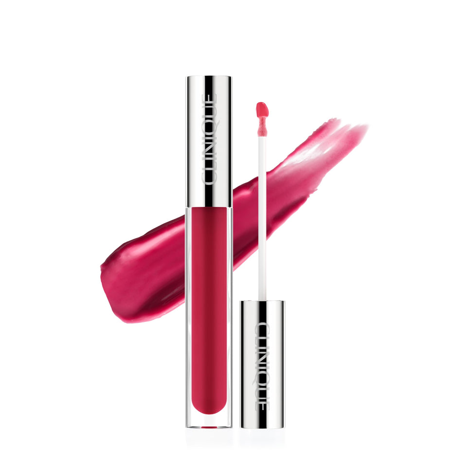 Clinique front packaging showing gloss tube and brand benefits for easy identification
