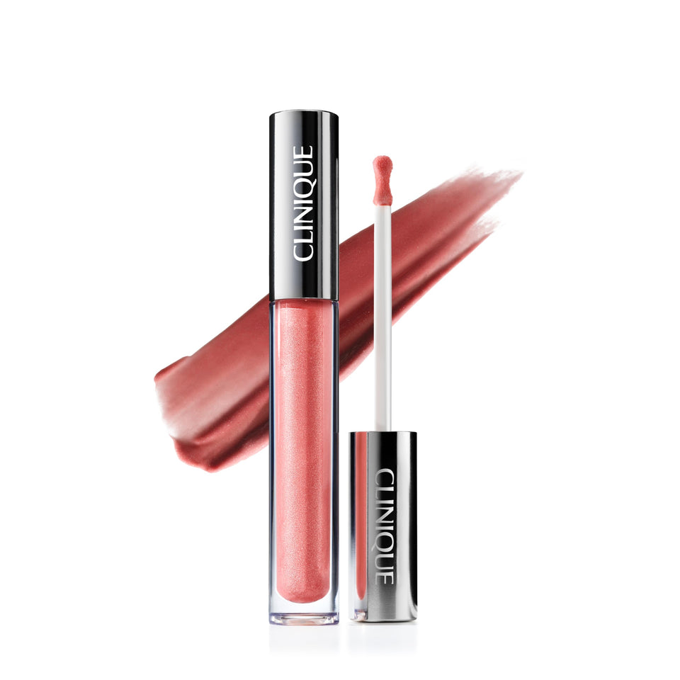 Clinique front packaging showing gloss tube and clear high-shine finish