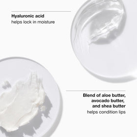 Clinique gloss texture swatch showing creamy shine and hydrating finish