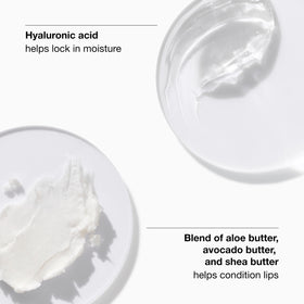 Clinique texture swipe displaying glossy, cushiony formula and hydrating finish