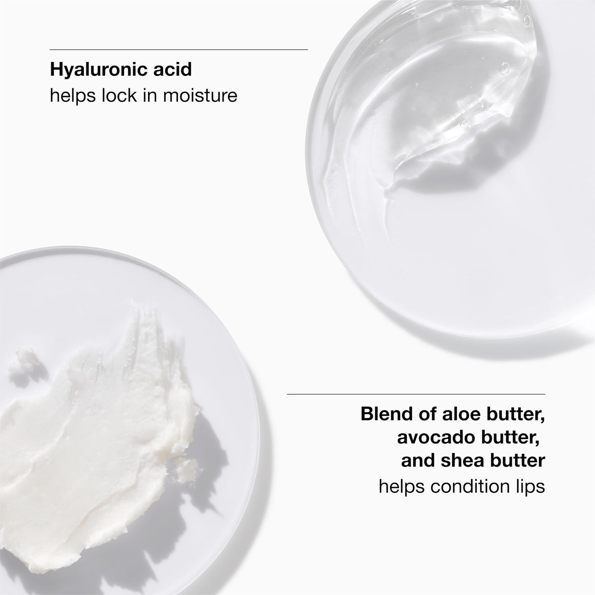 Clinique gloss texture swipe showing creamy, high-shine finish and smooth coverage