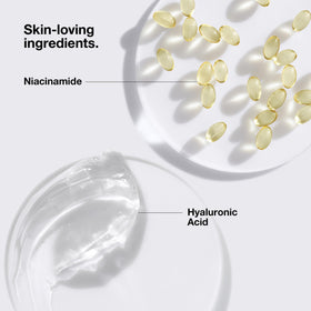 Clinique primer applied under foundation to show smoother makeup finish