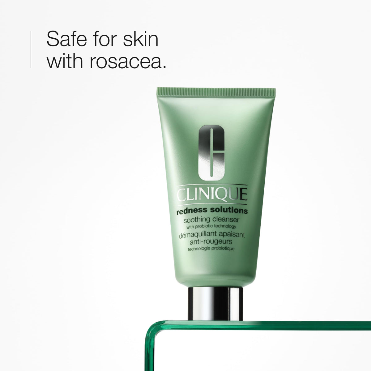 Clinique close-up of creamy texture emphasizing gentle cleansing