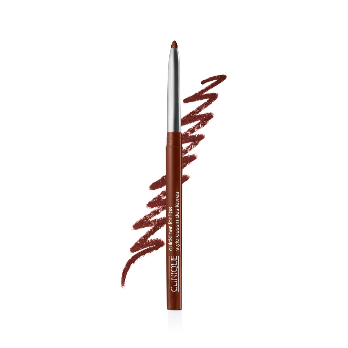 Clinique Quickliner front packaging showing pencil and shade, clear product ID and benefit