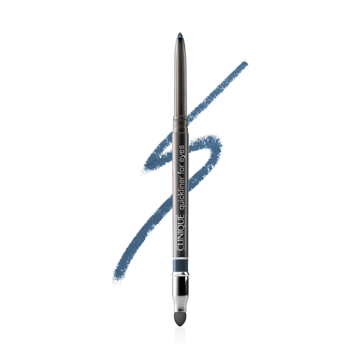 Clinique quickliner front packaging showing pencil and branding, clear product view benefit