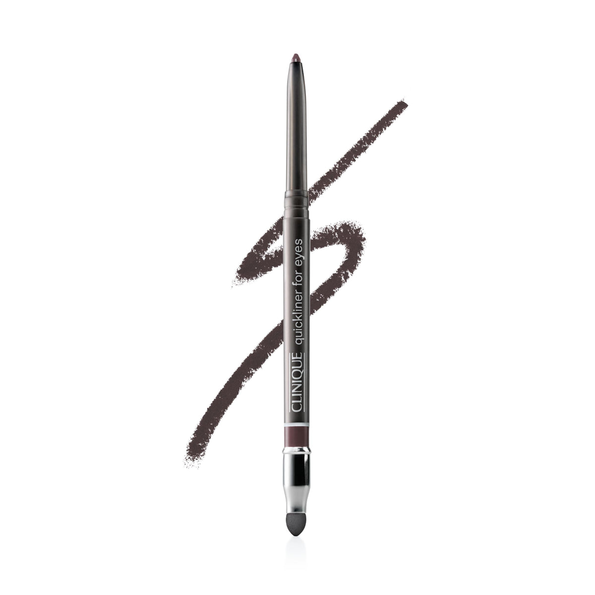 Clinique Quickliner front packaging showing sleek pencil and cap, professional finish