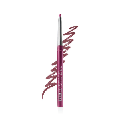 Clinique Quickliner front twist-up in plummy showing convenient no-sharpen benefit