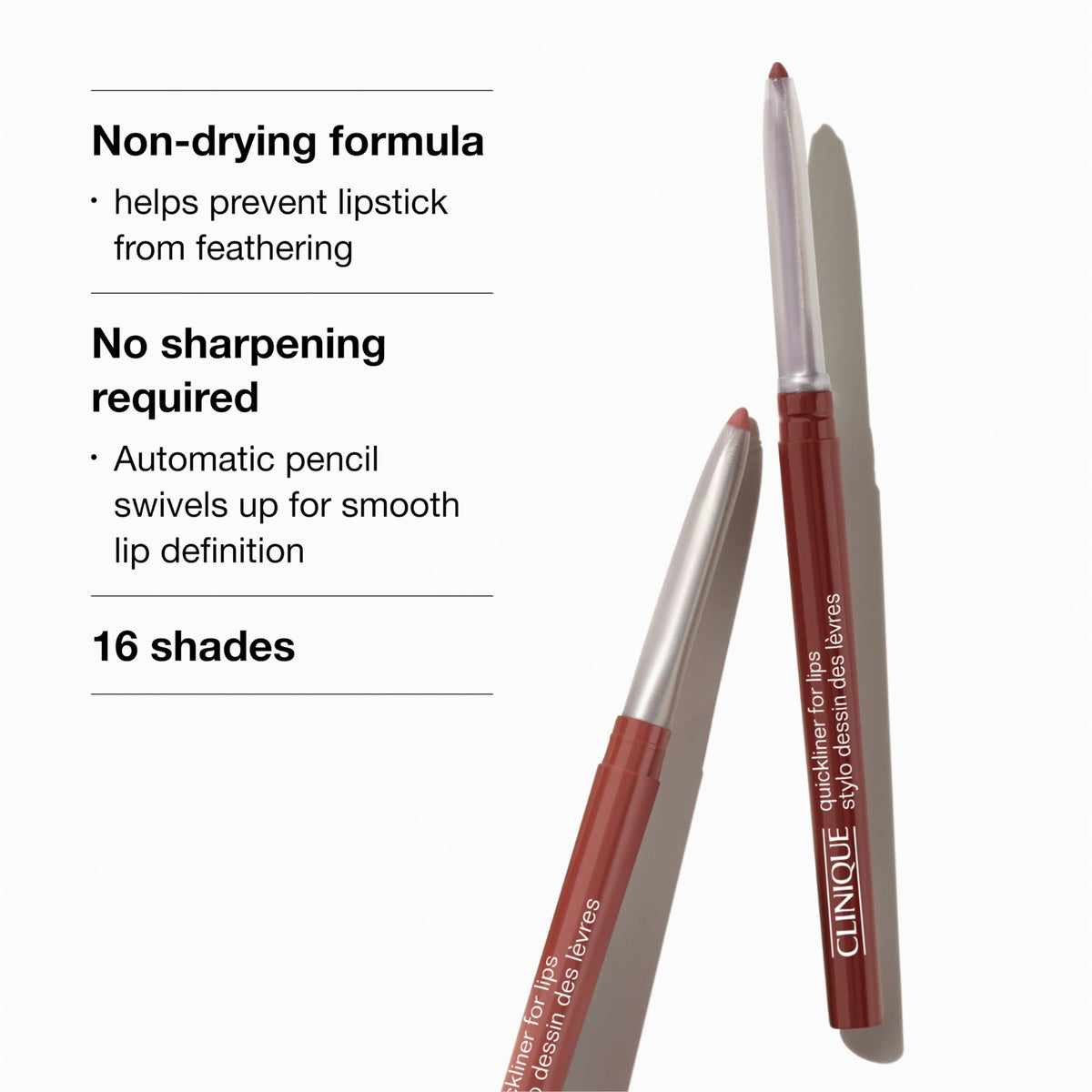 Clinique Quickliner in hand during application demonstrating precise lining benefit
