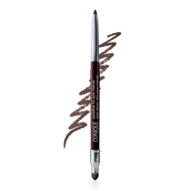 Clinique Quickliner front packaging showing shade Intense Chocolate and benefits