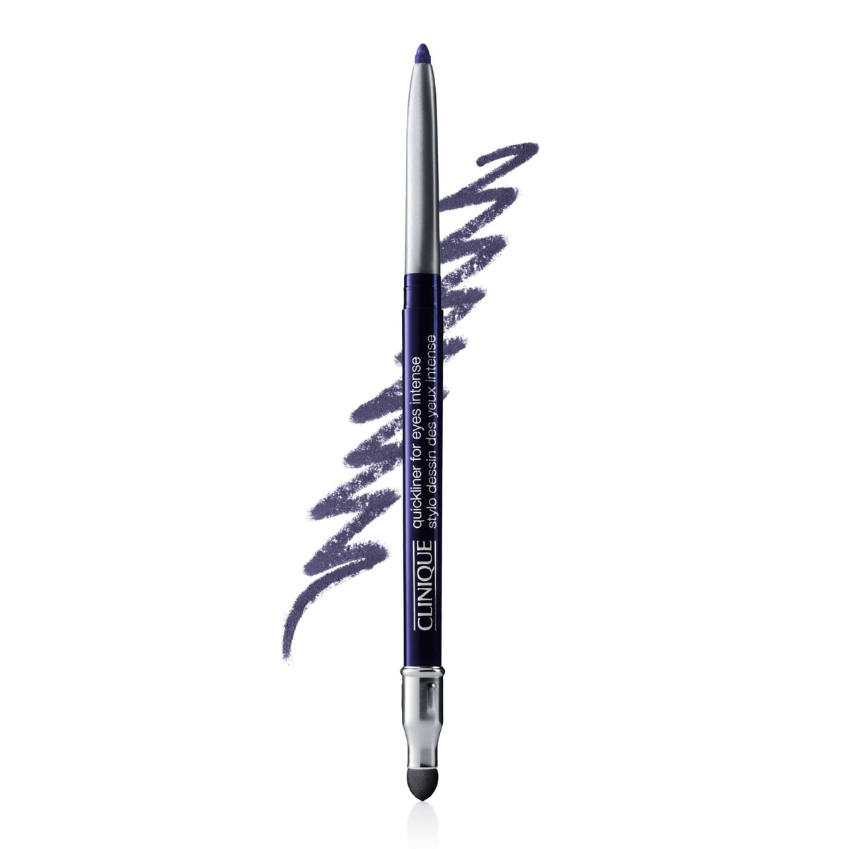 Clinique Quickliner front packaging showing plum shade and twist-up convenience