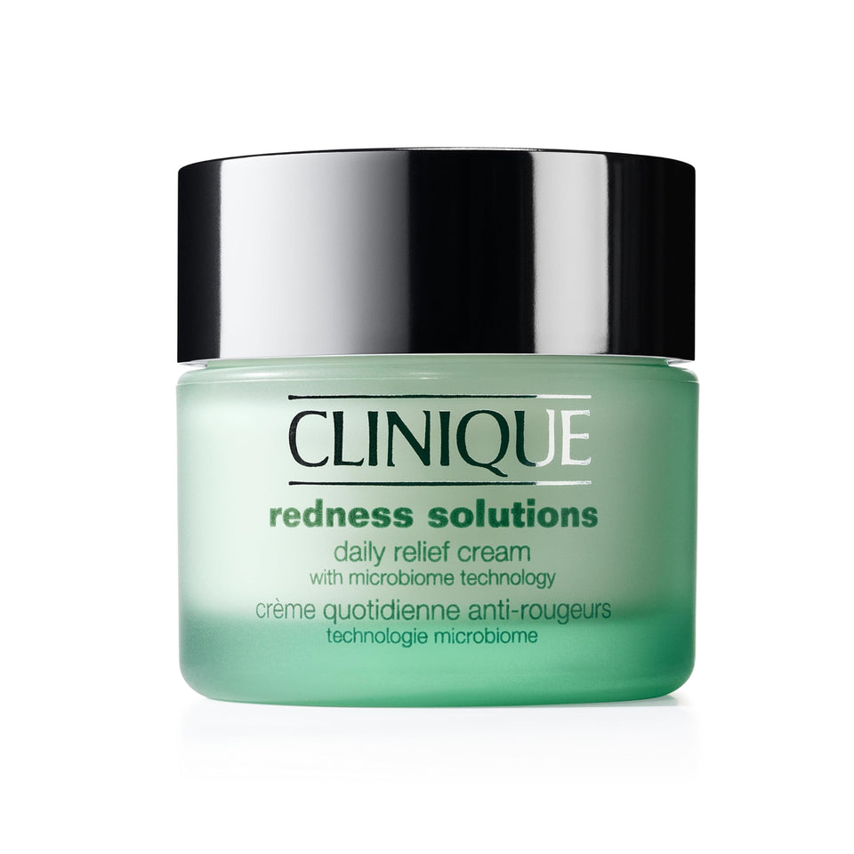Clinique front jar view showing packaging and calming benefit