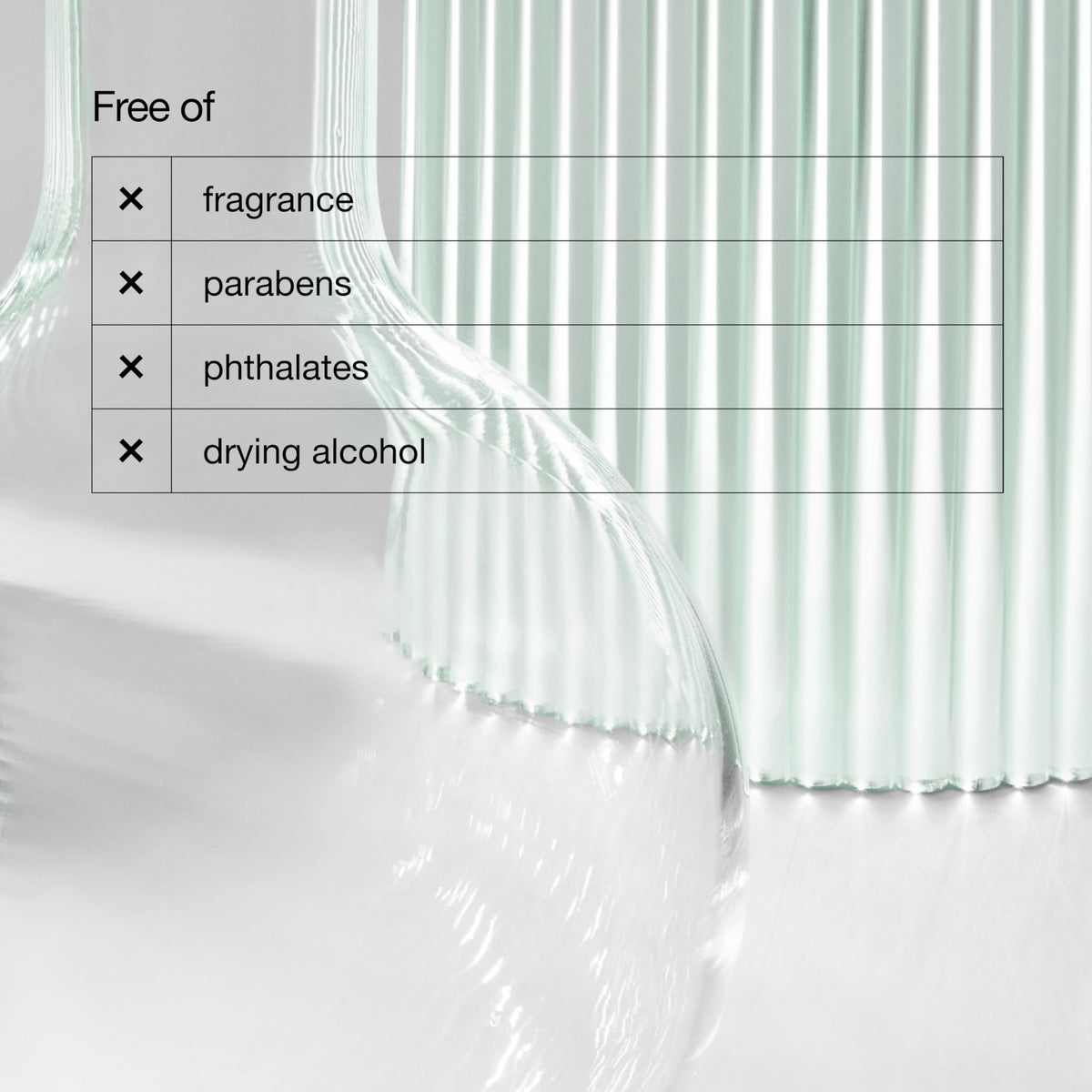 Clinique jar beside ruler showing 1.7 fl oz size and travel convenience