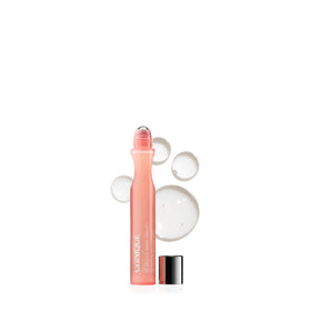 Clinique rollerball front view showing applicator and compact travel size benefit